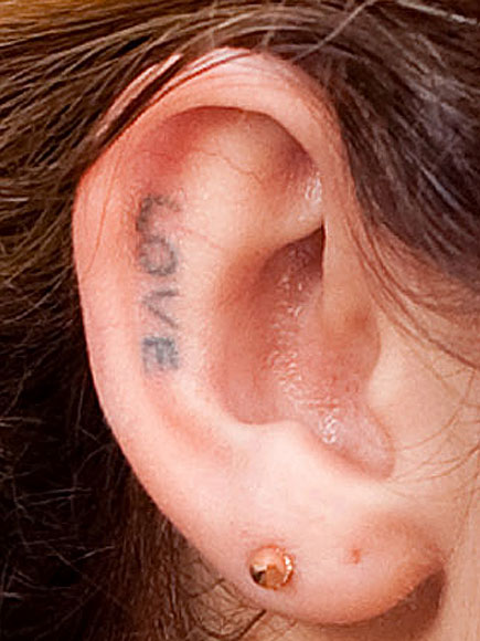 Even Celebrities have ear tattoos like Miley Cyrus for example